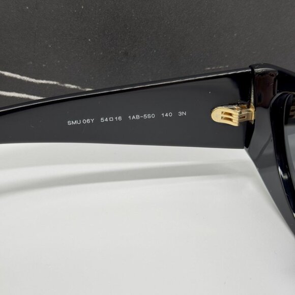 NEW MIU MIU WOMEN MU06YS 1AB5S0 SUNGLASSES BLACK EYEWEAR SMU 06Y 1AB5S0 - Picture 9 of 11